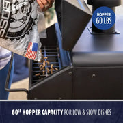 Pit Boss Pit Boss Sportsman 5-Series Vertical Pellet Smoker With Wi-Fi Pellet / Black 11109 Freestanding Pellet Grill 684678111093