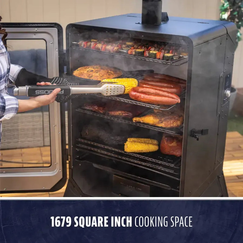 Pit Boss Pit Boss Sportsman 5-Series Vertical Pellet Smoker With Wi-Fi Pellet / Black 11109 Freestanding Pellet Grill 684678111093