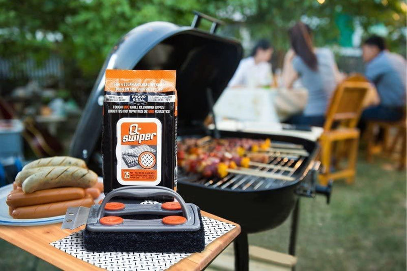 Proud Grill Proud Grill Brush w/ 25 Wipes Q-Swiper 1251C Accessory Cleaning Brush 827732000012