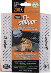 Proud Grill Proud Grill Q-Swiper Reusable Grill Cleaning Cloth 2 Pack 4020C Accessory Cleaning Brush