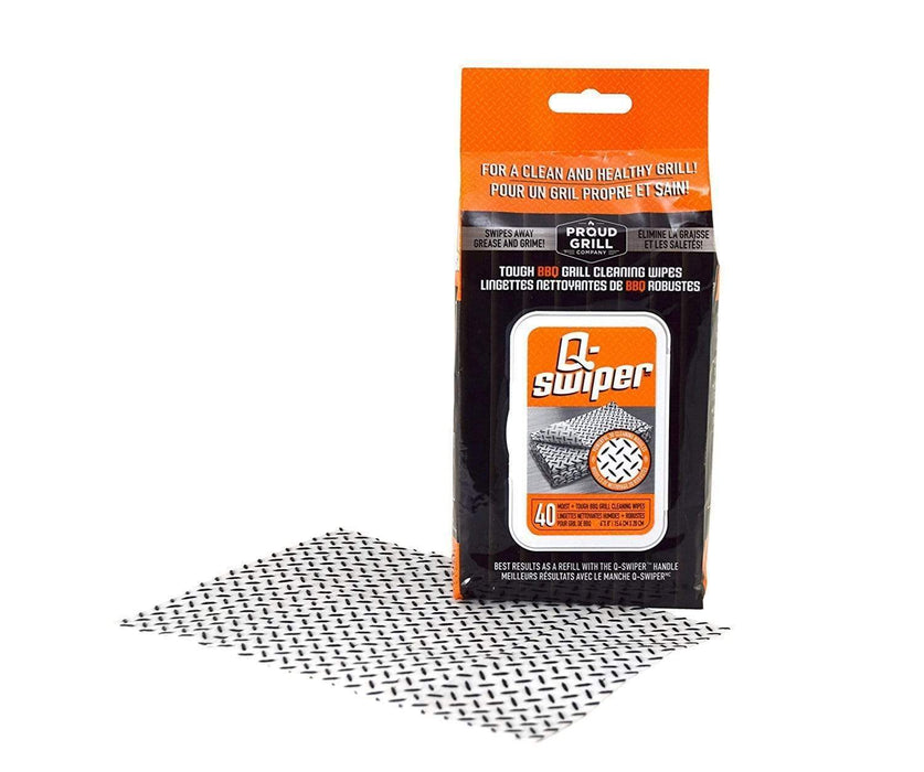Proud Grill Proud Grill Wipes (40) Replacements Q-Swiper 2400C Accessory Cleaning Brush 827732000029