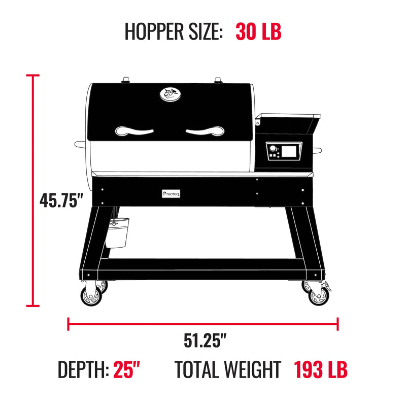 Recteq recteq Backyard Beast 1200 Wood Pellet Grill Pellet / Stainless Steel RT-1200BB Freestanding Pellet Grill 810179690229