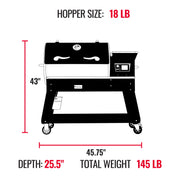 Recteq Recteq Deck Boss 900 Wood Pellet Grill Pellet / Stainless Steel RT-900DB Freestanding Pellet Grill 810179692353