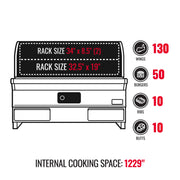 Recteq Recteq E-Series Built-In 1300 Wood Pellet Grill Pellet / Stainless Steel RT-1300BI Built-in Pellet Grill 810021996172