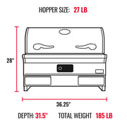 Recteq Recteq E-Series Built-In 1300 Wood Pellet Grill Pellet / Stainless Steel RT-1300BI Built-in Pellet Grill 810021996172