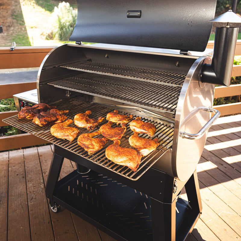 Recteq recteq Flagship 1600 Wood Pellet Grill Pellet / Stainless Steel RT-1600FS Freestanding Pellet Grill 810179690779