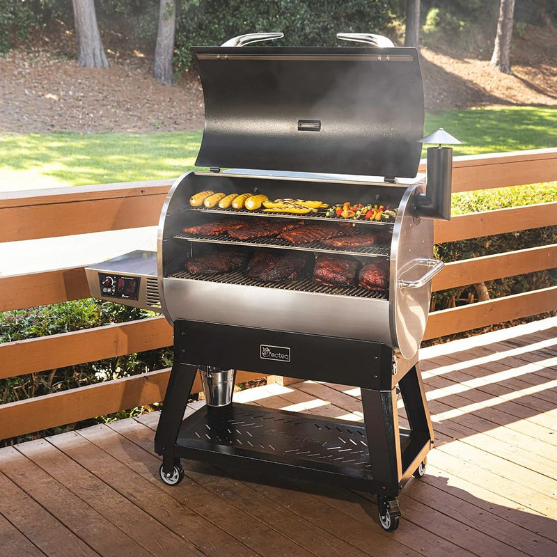 Recteq recteq Flagship 1600 Wood Pellet Grill Pellet / Stainless Steel RT-1600FS Freestanding Pellet Grill 810179690779