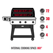 Recteq Recteq X-Fire Pro 825 Wood Pellet Grill Pellet / Stainless Steel RT-825XF Freestanding Pellet Grill 810179690342