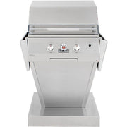 Solaire Solaire 27" Deluxe Infrared Gas Grill on Angular Pedestal Base Natural Gas / Stainless Steel SOL-IRBQ-27GIRXL-PED-NG Freestanding Gas Grill
