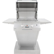 Solaire Solaire 27" Deluxe Infrared Gas Grill on Angular Pedestal Base Natural Gas / Stainless Steel SOL-IRBQ-27GIRXL-PED-NG Freestanding Gas Grill
