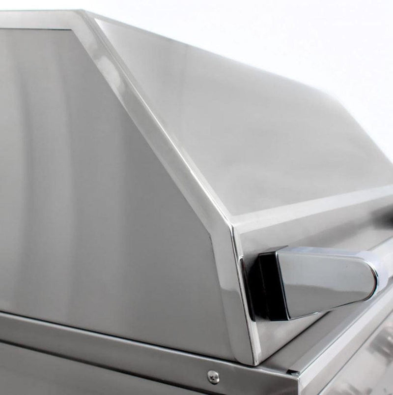 Solaire Solaire 27" Deluxe Infrared Gas Grill on Angular Pedestal Base Natural Gas / Stainless Steel SOL-IRBQ-27GIRXL-PED-NG Freestanding Gas Grill