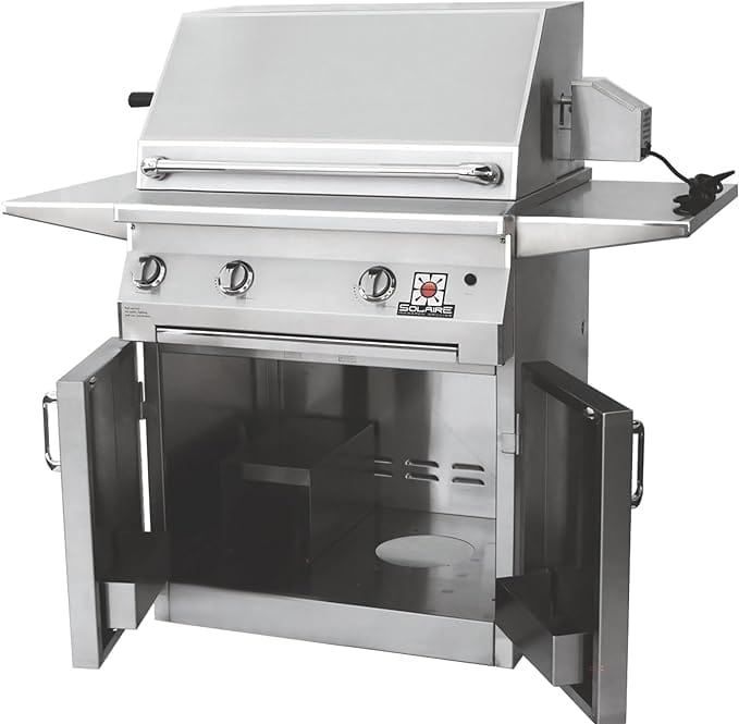 Solaire Solaire 42" Stainless Steel Freestanding Infrared Gas Grill w/ Rotisserie Propane / Stainless Steel SOL-AGBQ-42CIR-LP Freestanding Gas Grill