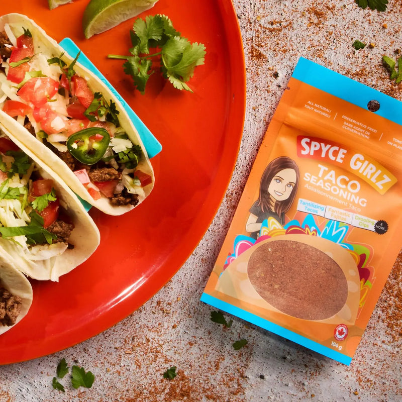 Spyce Girlz Spyce Girlz Taco Seasoning SG-TS-104G Sauce & Rub 628942992605