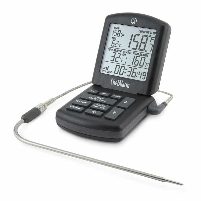 Thermoworks ThermoWorks ChefAlarm Cooking Alarm Thermometer and Timer TX-1100 Black TX-1100-BK _TBD