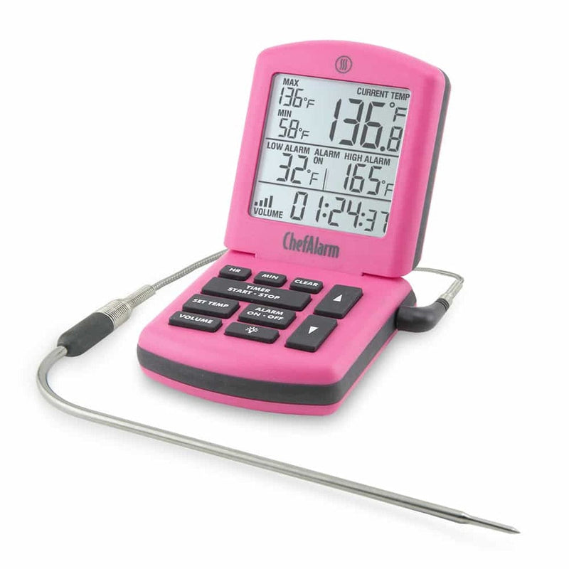 Thermoworks ThermoWorks ChefAlarm Cooking Alarm Thermometer and Timer TX-1100 Pink TX-1100-PK _TBD