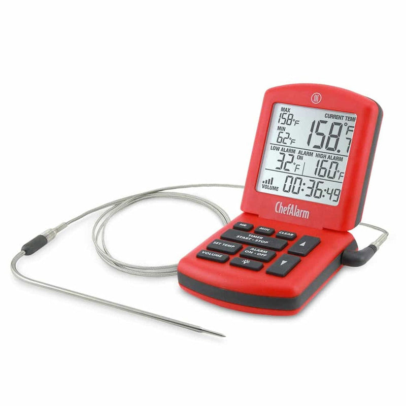 Thermoworks ThermoWorks ChefAlarm Cooking Alarm Thermometer and Timer TX-1100 Red TX-1100-RD _TBD