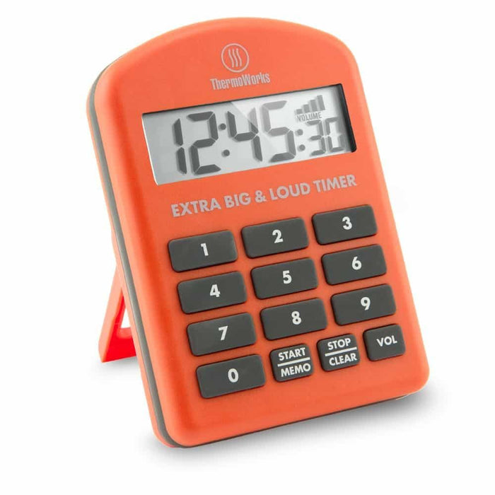 Thermoworks ThermoWorks Extra Big & Loud Timer TX-4100 Orange TX-4100-OR Accessory Thermometer Wireless 719926193160