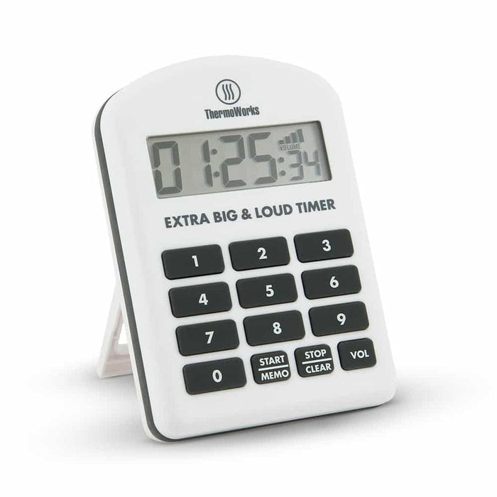 Thermoworks ThermoWorks Extra Big & Loud Timer TX-4100 White TX-4100-WH Accessory Thermometer Wireless 719926192620