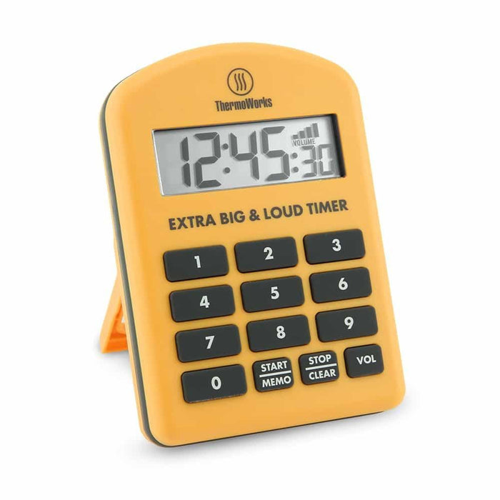 Thermoworks ThermoWorks Extra Big & Loud Timer TX-4100 Yellow TX-4100-YL Accessory Thermometer Wireless 719926192958