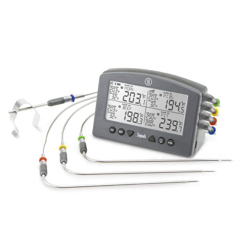 Thermoworks Thermoworks Signals 4-Channel BBQ Alarm Thermometer (WiFi + Bluetooth) Charcoal TX-1500-CH Accessory Thermometer Wireless 719926194037