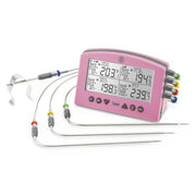 Thermoworks Thermoworks Signals 4-Channel BBQ Alarm Thermometer (WiFi + Bluetooth) Pink TX-1500-PK Accessory Thermometer Wireless