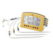 Thermoworks Thermoworks Signals 4-Channel BBQ Alarm Thermometer (WiFi + Bluetooth) Yellow TX-1500-YL Accessory Thermometer Wireless
