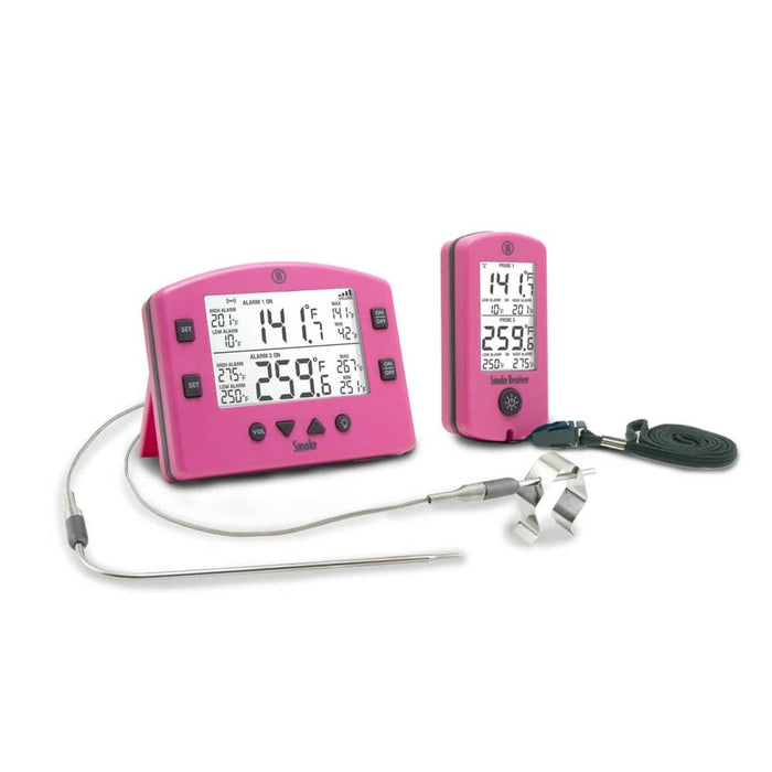 Thermoworks Thermoworks Smoke Remote BBQ Alarm Thermometer Pink TX-1300-PK Accessory Thermometer Wireless