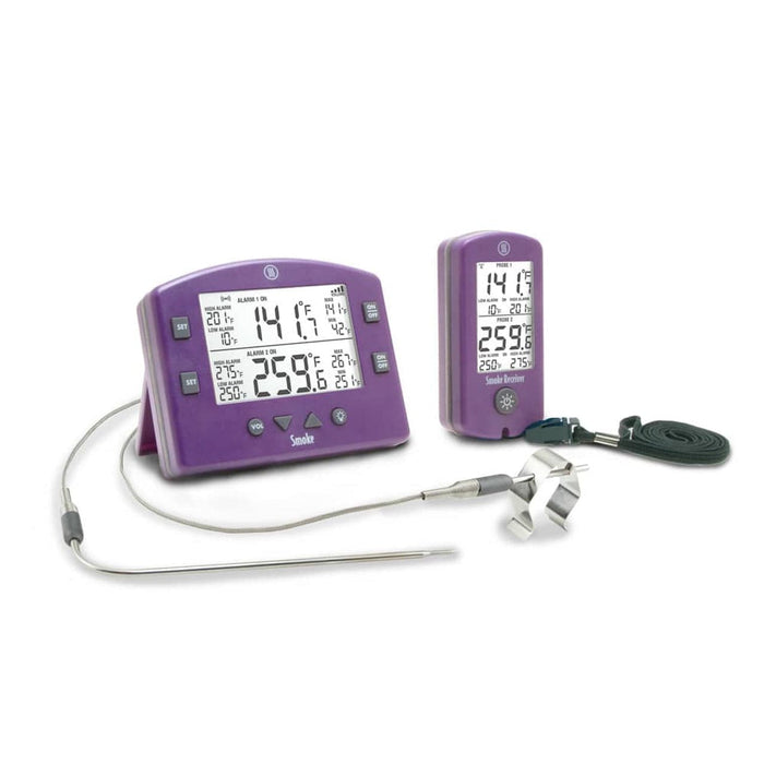 Thermoworks Thermoworks Smoke Remote BBQ Alarm Thermometer Purple TX-1300-PR Accessory Thermometer Wireless