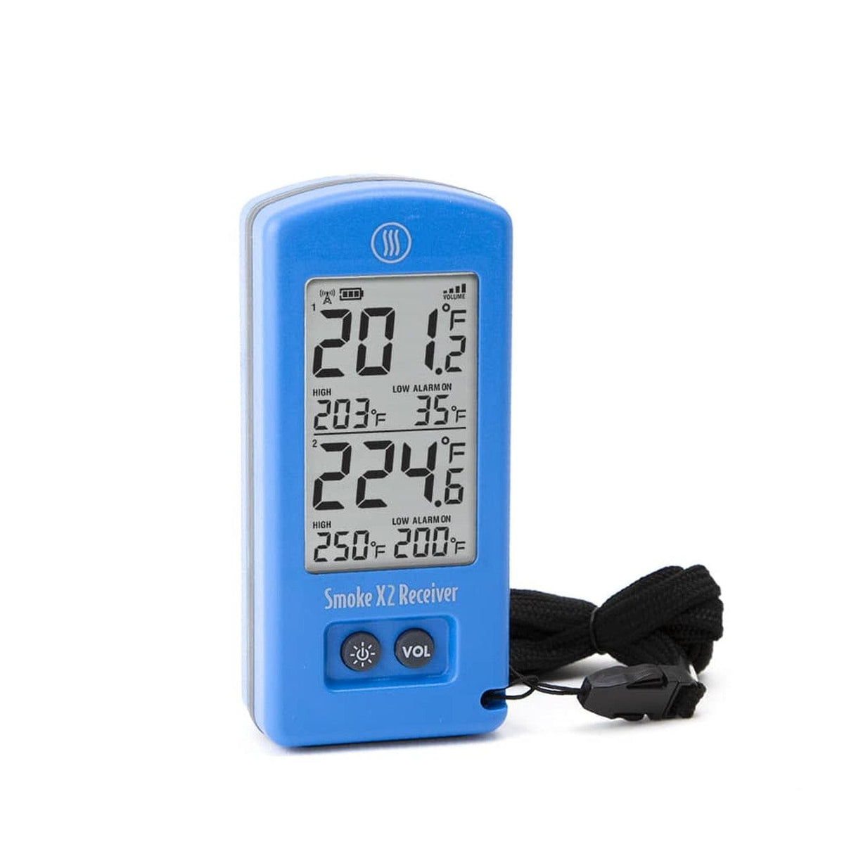 ThermoWorks Smoke Wireless Remote BBQ Alarm Thermometer TX-1300-BL