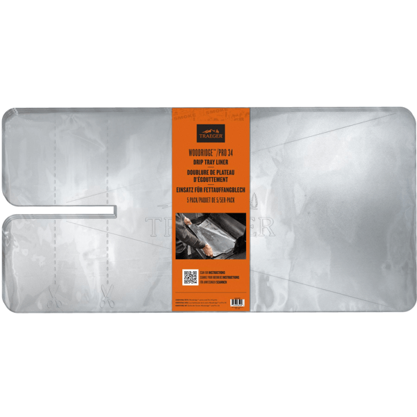 Traeger Traeger 5-Pack Drip Tray Liners for Woodridge Series/Pro 34 BAC818 BAC818 Drip Pan 634868952081