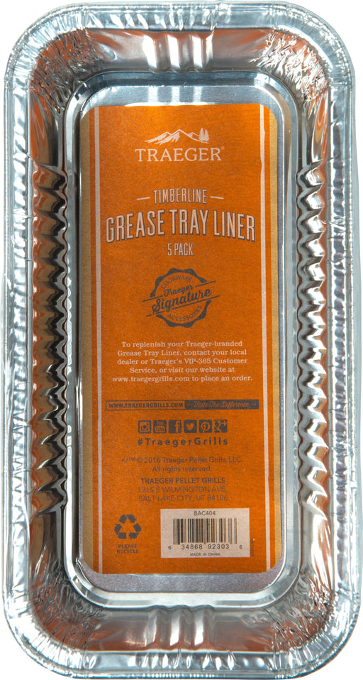 Traeger Traeger BAC582 Drip Grease Bucket Insert (5 pack) Timberline Series BAC582 Part Grease Tray, Grease Cup & Drip Pan 634868932946