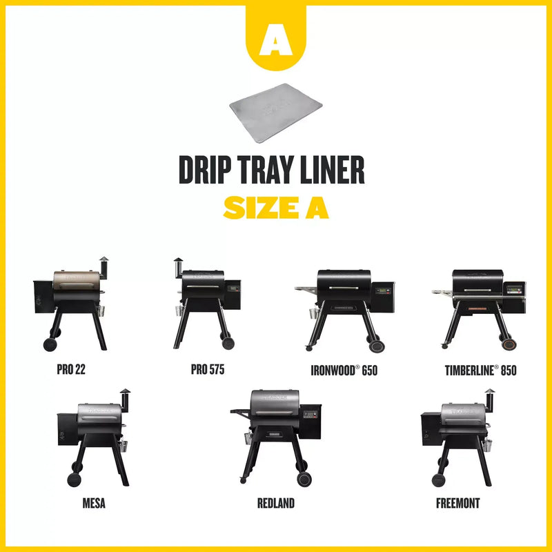 Traeger Traeger Drip Tray Liners, Size A (5-Pack) BAC854 Part Grease Tray, Grease Cup & Drip Pan 634868953811