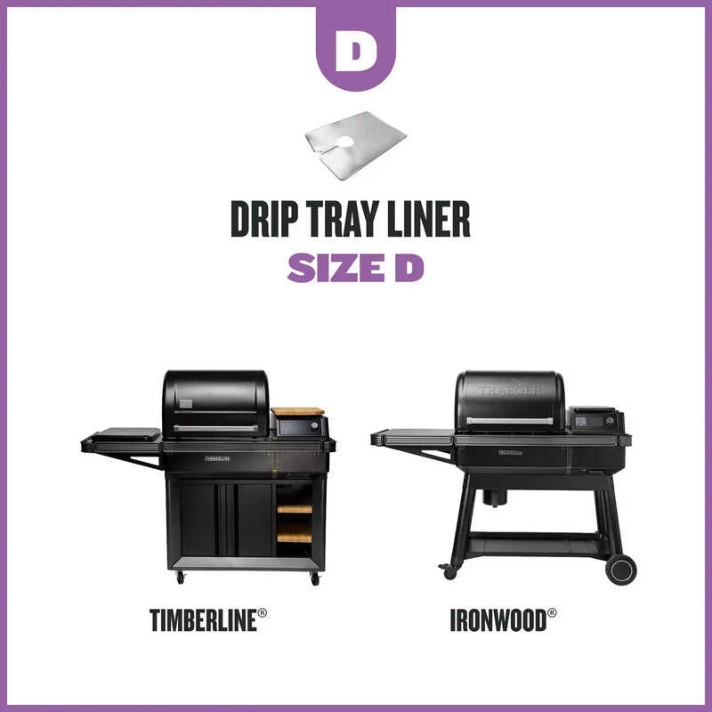 Traeger Traeger Drip Tray Liners, Size D (8-Pack) BAC606 Part Grease Tray, Grease Cup & Drip Pan 634868934995