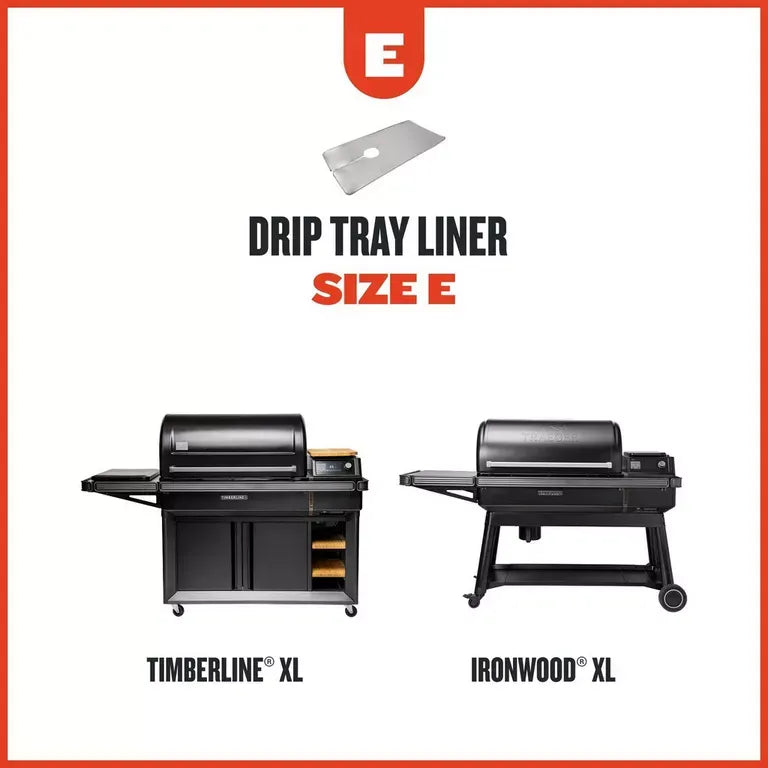 Traeger Traeger Drip Tray Liners, Size E (8-Pack) BAC607 Part Grease Tray, Grease Cup & Drip Pan 634868935008