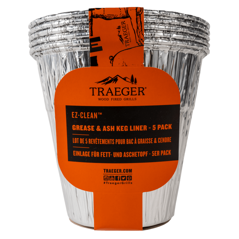 Traeger Traeger Grease & Ash Keg Liner 5 Pack BAC608 Part Grease Tray, Grease Cup & Drip Pan