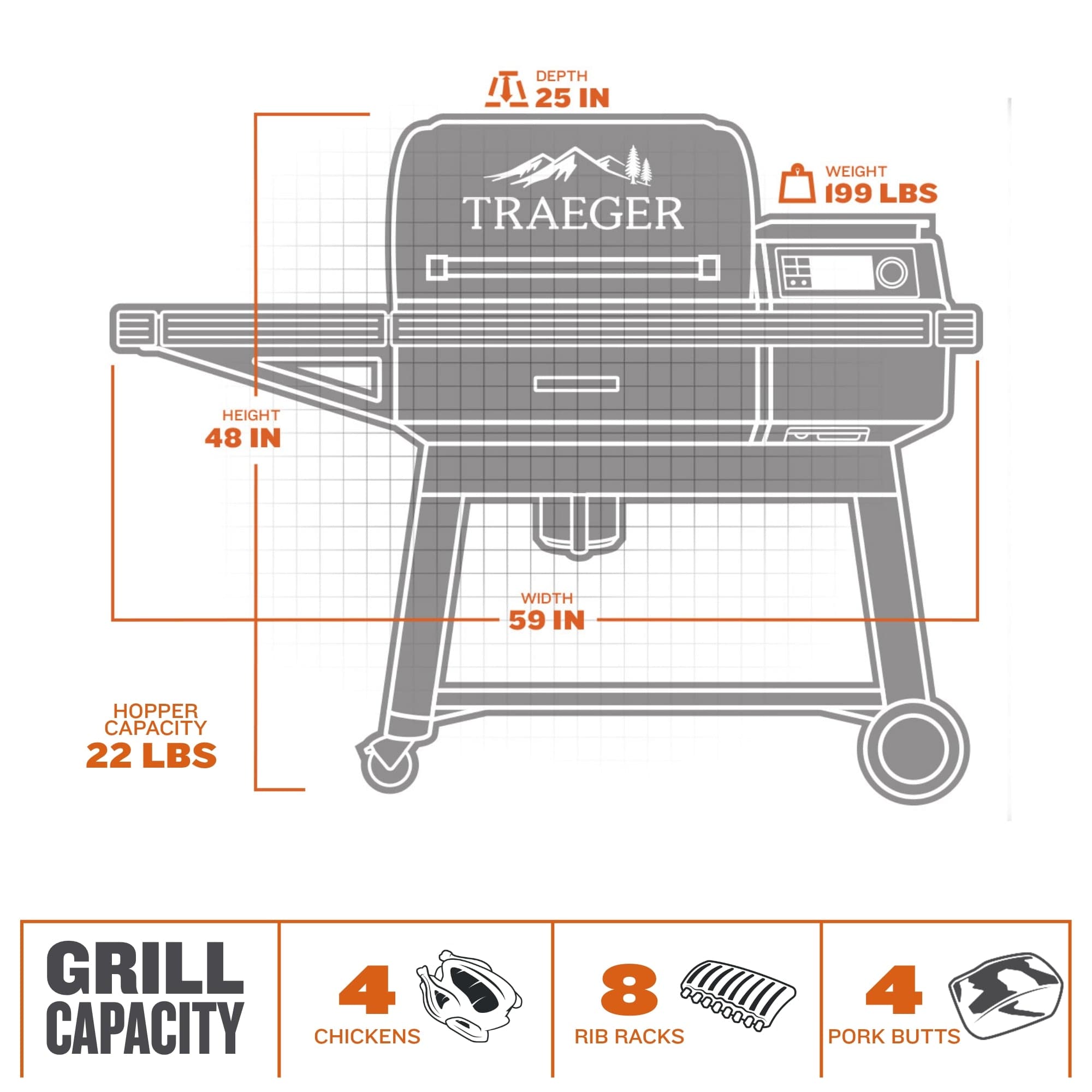 Traeger Traeger Ironwood NEW 2023 Pellet Grill & Smoker TFB61RLGC Pellet / Black TFB61RLGC Freestanding Pellet Grill 634868938757