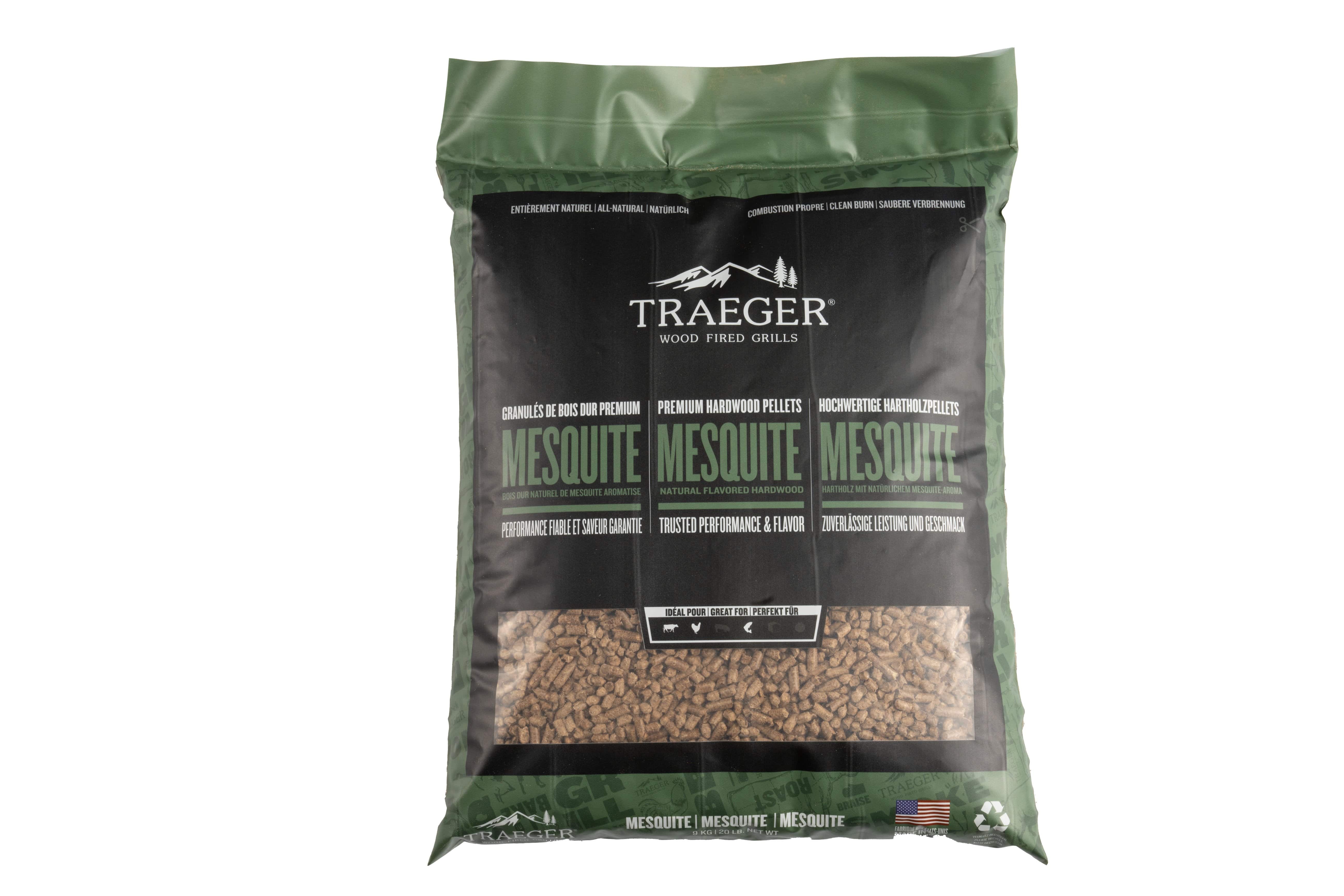 Traeger Traeger Mesquite Wood Pellets 20 lb Bag PEL336 Accessory Smoker Wood Chip & Chunk 634868932465