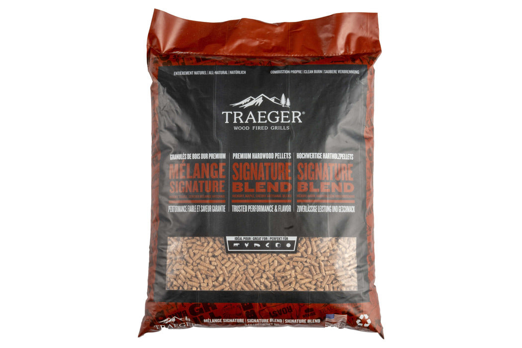 Traeger Traeger Signature Blend Wood Pellets (Hickory/Maple/Cherry) 20lb PEL337 Accessory Smoker Wood Chip & Chunk 634868932472