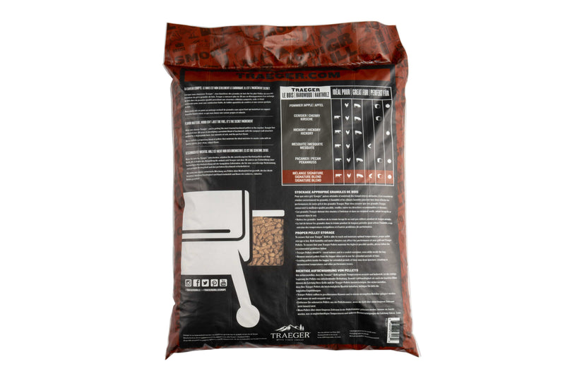 Traeger Traeger Signature Blend Wood Pellets (Hickory/Maple/Cherry) 20lb PEL337 Accessory Smoker Wood Chip & Chunk 634868932472