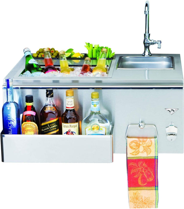 Twin Eagles Twin Eagles Premium Built-in Bar Accessory - Outdoor Bar 30" / Stainless Steel TEOB30-B Outdoor Kitchen Bar & Sink