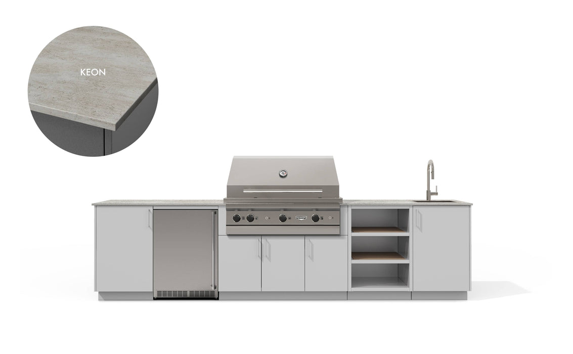 Urban Bonfire Urban Bonfire Breeze 42 Outdoor Kitchen Chantilly / Dekton: Keon C-BREEZE42-CH-KEON Outdoor Kitchen Pre-Built Bundle