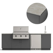 Urban Bonfire Urban Bonfire Cove 36 Outdoor Kitchen Anthracite / Keon / No C-COVE36-AN-KEON Outdoor Kitchen Pre-Built Bundle