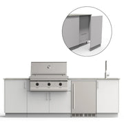 Urban Bonfire Urban Bonfire Cove 36 Outdoor Kitchen Chantilly / None / Yes C-COVE36-CH-BCKP Outdoor Kitchen Pre-Built Bundle