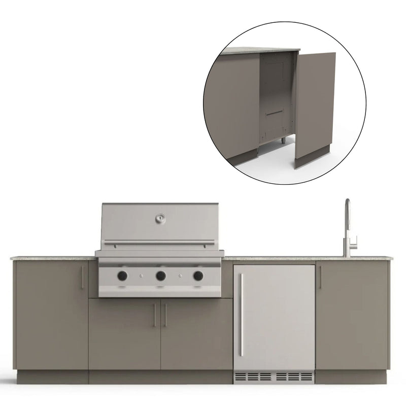 Urban Bonfire Urban Bonfire Cove 36 Outdoor Kitchen Clay / None / Yes C-COVE36-CL-BCKP Outdoor Kitchen Pre-Built Bundle