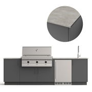 Urban Bonfire Urban Bonfire Cove 42 Outdoor Kitchen Anthracite / Keon / No C-COVE42-AN-KEON Outdoor Kitchen Pre-Built Bundle