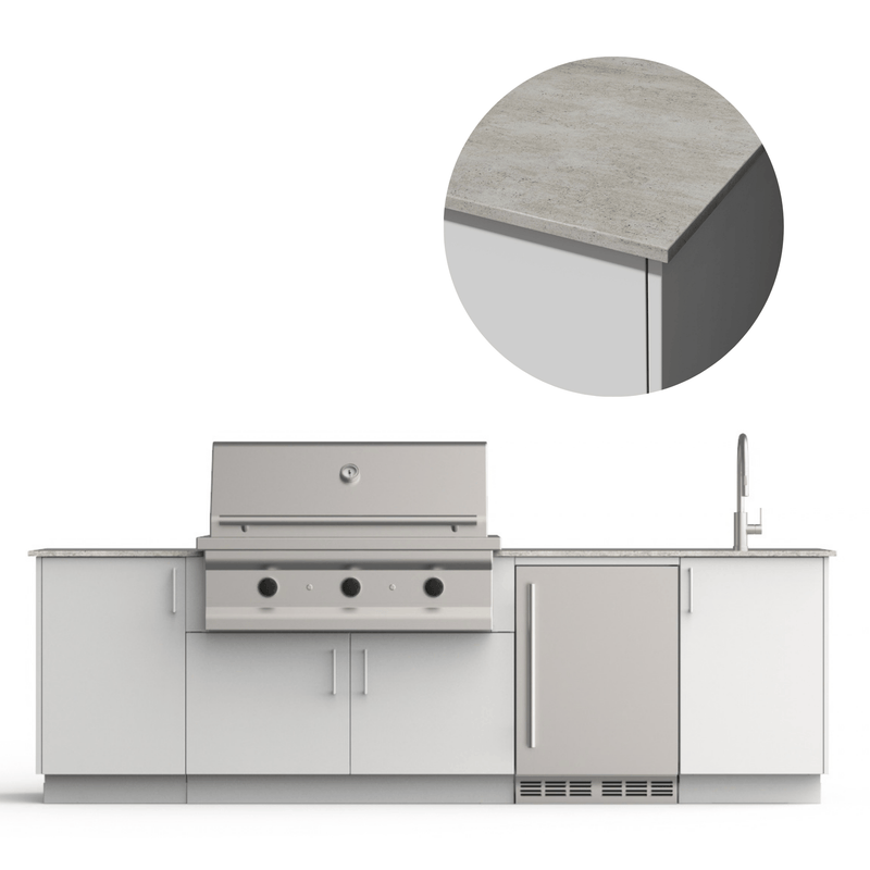 Urban Bonfire Urban Bonfire Cove 42 Outdoor Kitchen Chantilly / Keon / No C-COVE42-CH-KEON Outdoor Kitchen Pre-Built Bundle