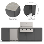 Urban Bonfire Urban Bonfire Dusk 36 Outdoor Kitchen Anthracite / Keon / Yes C-DUSK36-AN-KEON-BCKP Outdoor Kitchen Pre-Built Bundle