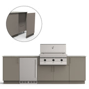 Urban Bonfire Urban Bonfire Dusk 36 Outdoor Kitchen Clay / None / Yes C-DUSK36-CL-BCKP Outdoor Kitchen Pre-Built Bundle