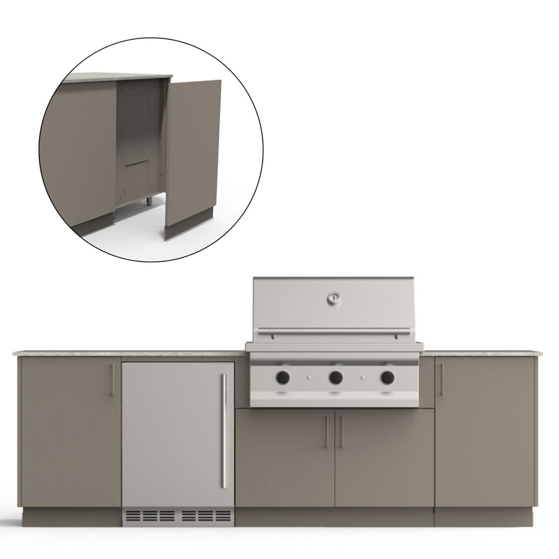 Urban Bonfire Urban Bonfire Dusk 36 Outdoor Kitchen Clay / None / Yes C-DUSK36-CL-BCKP Outdoor Kitchen Pre-Built Bundle