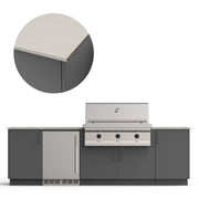 Urban Bonfire Urban Bonfire Dusk 42 Outdoor Kitchen Anthracite / Danae / No C-DUSK42-AN-DANAE Outdoor Kitchen Pre-Built Bundle
